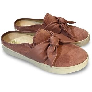 Spenco Women's Barbados Orthotic Suede Bow Mules Size 8.5
